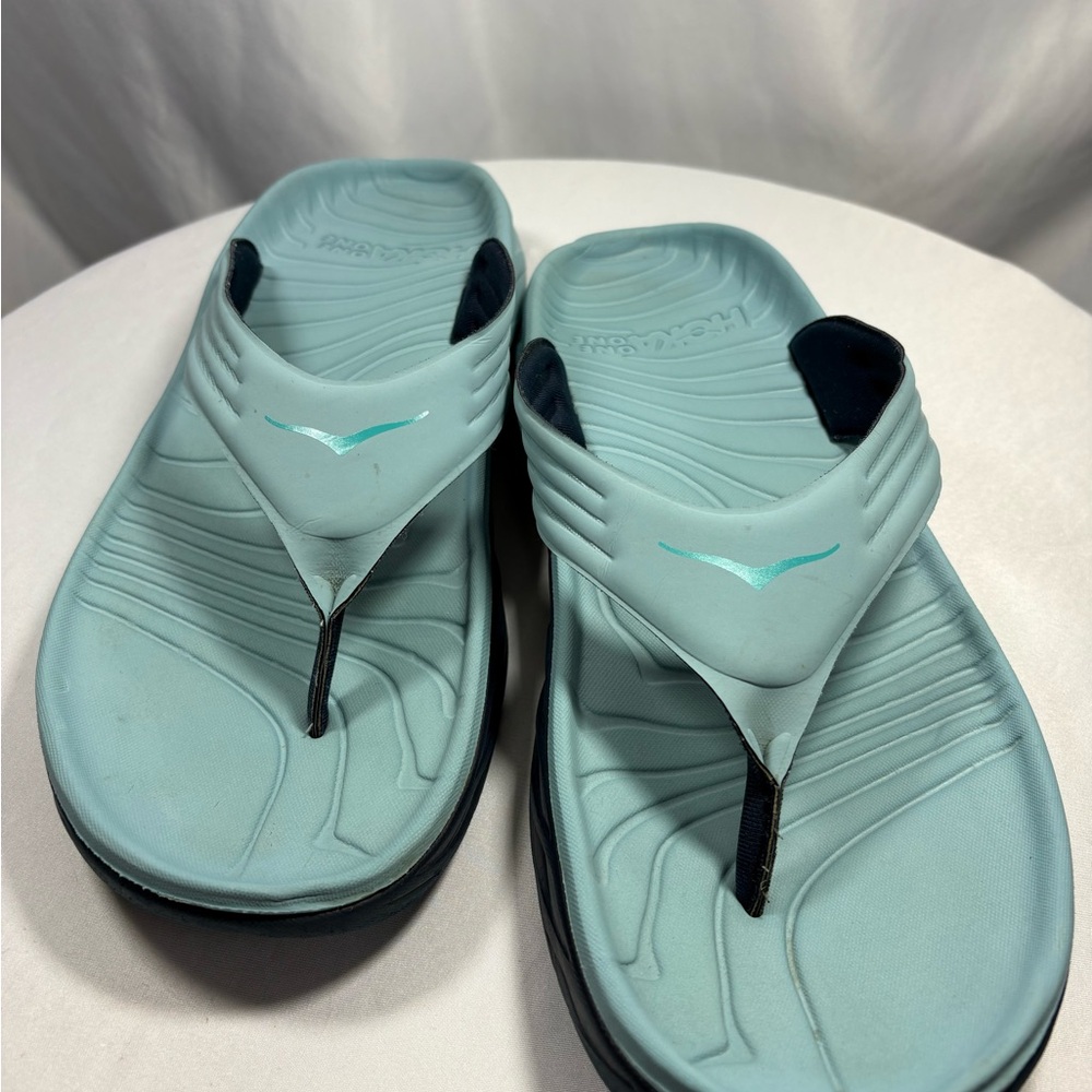 Hoka One One Men’s Ora Recovery Flip Flops Blue Sz 12